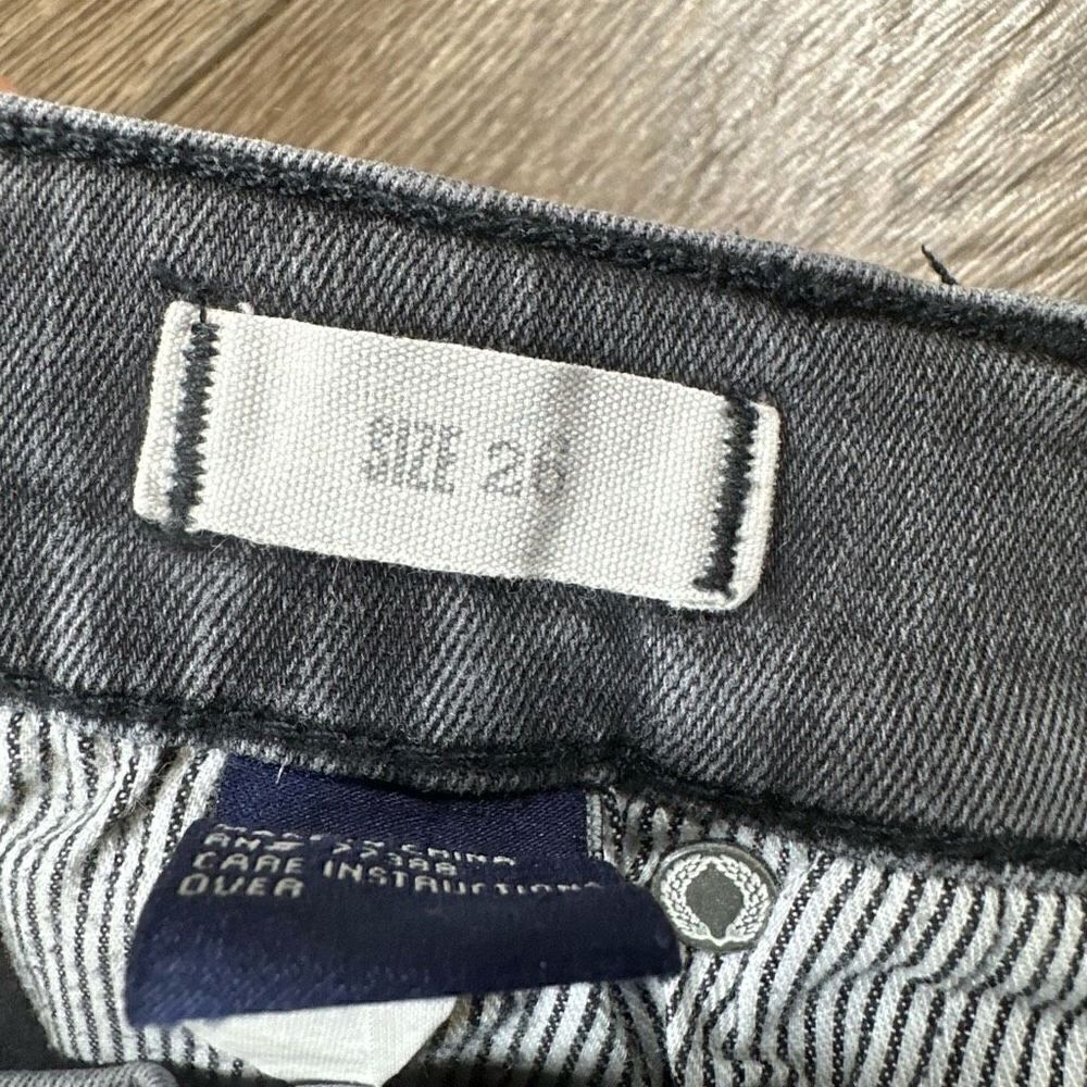 Madewell Women’s Size 26 Jeans Charcoal Grey Slim Fit Skinny Jeans High Rise - Picture 3 of 10